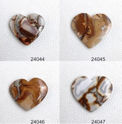 Cobra Jasper Heart Cabochon, Cobra Jasper Heart Crystal,