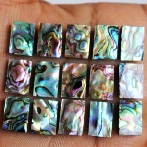 Abalone Shell Square Cabochon, Abalone Shell beads 12x12mm Flat Paua Shell beads Wholesale lot, Flat-back Crystal for Rings jewellery