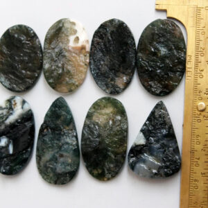 Agate Druzy, Moss Agate Druzy Stone, Geode Slice, Moss Agate Crystal Bulk, Raw Agate Healing Crystal Palm Stone for Wire-wrap Jewelry Stone