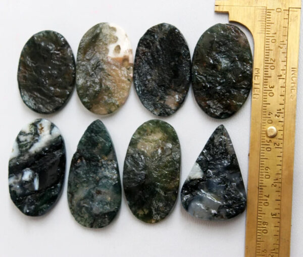 Agate Druzy, Moss Agate Druzy Stone, Geode Slice, Moss Agate Crystal Bulk, Raw Agate Healing Crystal Palm Stone for Wire-wrap Jewelry Stone