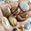 Agate Stone, Banded Agate Onyx, Banded Agate Cabochon, Agate Gemstone Wholesale lot Mix Size for Agate Pendants, Rings Jewelry Supply