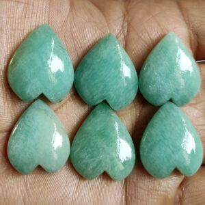 Amazonite Heart Stone, Amazonite Puffy Crystal Heart Wholesale, Bulk Amazonite Heart Beads, Chakra Heart Stone, Amazonite Heart for Jewelry