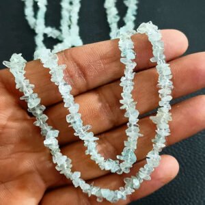 Aquamarine Beads, Aquamarine Chips Beads, 34″ Strand Aquamarine Crystal Beads, Natural Gemstone tumble Chip Beads bags For Jewelry, crafting