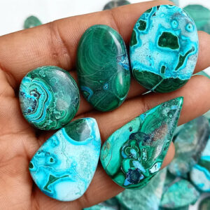 Azurite Malachite Cabochon, Azurite Healing Crystal, Designer Azurite Stone, Azurite Cabs for Azurite Ring, Azurite Pendant Jewelry Stone