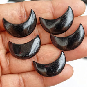 Black Obsidian Crescent Moon, Opalite Moons, Opalite Crystal Moons, Crescent Moon AA quality Opalite Carving Moon, Crescent Moon for Jewelry