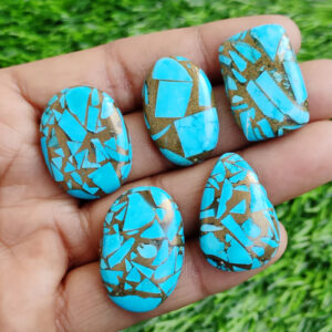 Blue Copper Turquoise Stone, Natural Copper Turquoise Cabochon, Copper Turquoise Gemstone, Turquoise Stone For Pendants Jewelry Supply