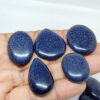 Blue Goldstone Gemstone Lot, Goldstone Cabochon, Goldstone Stone AAA Quality For DIY Rings, Pendants, Necklace Jewelry Supply