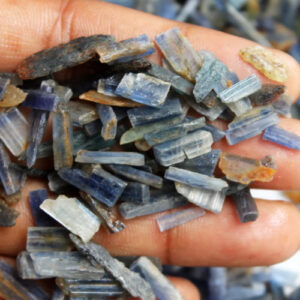 Blue Kyanite Chips, Kyanite Raw Shards, Kyanite Cabochons, Tiny Blue Kyanite Chips, Blue Gemstone Chips Wholesale Jewelry Supply