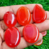 Carnelian Crystal lot, Wholesale Natural Carnelian Cabochon, Bulk Carnelian Gemstone, Carnelian Beads for Pendants, Rings Wire-wrap Jewelry