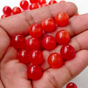 Carnelian Crystal Round Balls 12mm, Carnelian Round Beads, Wholesale Natural Carnelian Cabochon, Bulk Carnelian Gemstone, Wire-wrap Jewelry