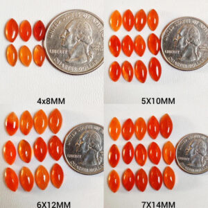 Carnelian Marquise Calibrated MM, Carnelian Beads, Carnelian Jewelry Stone 4x8mm, 5x10mm, 6x12mm, 7x14mm, 8x16mm, 9x18mm, 10x20mm, 11x20mm