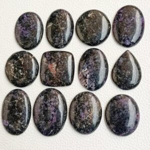 CharoiteCabochon, Natural Charoite Stone, Wholesale lot Charoite Loose Gems, Charoite Gemstones For Jewelry Mix Size/Shapes Per Carats