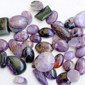 Charoite Cabochon, Wholesale Lot Natural Charoite Gemstone, Charoite Crystal by Carats For Pendant Bracelet Jewelry Loose Stone