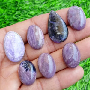 Charoite Cabochon, Wholesale Lot Natural Charoite Gemstone, Charoite Crystal by Carats For Pendant Bracelet Jewelry Loose Stone