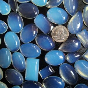 Opalite Mix Gemstone, Opalite Wholesale Crystal Stone, Opalite Beads, Opalite Bulk Cabochon lot for Wirewrap Pendants, Rings Jewelry Supply