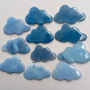 Blue Opal Cloud Crystal Stone, Opal Crystal Cloud Gemstone, Blue Opal Cloud Cabochon, Opal Cloud Crystal For Rings, Pendants Jewelry Supply