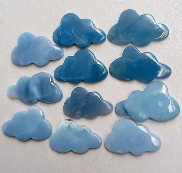 Blue Opal Cloud Crystal Stone, Opal Crystal Cloud Gemstone, Blue Opal Cloud Cabochon, Opal Cloud Crystal For Rings, Pendants Jewelry Supply