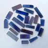 Blue Chalcedony Slab, Chalcedony Onyx Cabochon Slab, Blue Polished Rough Slice, Blue Chalcedony, Onyx Crystal Slice for Necklace Jewelry