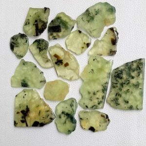 Prehnite Slab, Prehnite Slice, Raw Prehnite Crystal, Prehnite, Polished Prehnite Rough Crystal Slice, Prehnite Cluster,