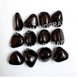 Black Onyx Tumble Stone, Onyx Crystal, Black Onyx Loose Tumbled, Natural Onyx Healing Stone, Reiki Tumbles, Crystal Craft kits for Jewelry