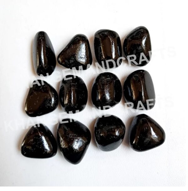 Black Onyx Tumble Stone, Onyx Crystal, Black Onyx Loose Tumbled, Natural Onyx Healing Stone, Reiki Tumbles, Crystal Craft kits for Jewelry