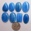 Blue Chalcedony Onyx Cabochon, Onyx Chalcedony Stone Wholesale Lot Onyx Gems Polished Loose Gemstones for jewelry Mix Size/Shapes per Carats