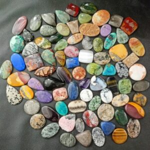 Gemstone Mix Lot, CABOCHON Stones, wholesale Mixed Lot, Bulk Assorted Gemstone lot by weight AA large Size mixed shape Wirewrap Pendant Ring