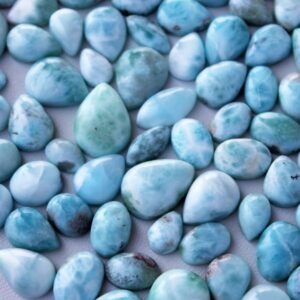 Larimar Gemstone, Natural Larimar Cabochon, Wholesale Lot of Larimar Stone AAA quality Larimar Beads, Larimar Jewelry Lot Stone by Carats