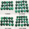 Natural Malachite Oval Cabochon, Malachite Calibrated MM size Malachite Beads AAA 7x9mm, 8x10mm, 9x11mm, 10x12mm Flatback Stone for Jewelry