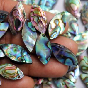 Abalone Shell Marquise Cabochon, Abalone Shell Calibrated MM sized Gemstone