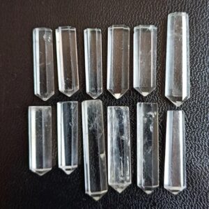 Clear Quartz Crystal Pencil, Crystal Wand Points, Crystal Quartz Pencil, Quartz Stick Points Raw Crystals for DIY Necklace Jewelry Supply