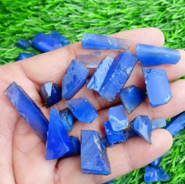 Raw Blue Onyx Crystal, Blue Onyx Rough,